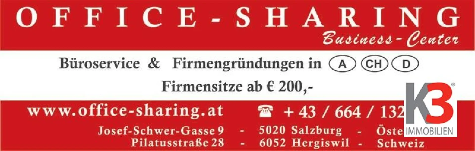 K3 - MIETE !! möblierte Büros von 20 m² bis 500 m² - Provisionsfrei / - Bild 1