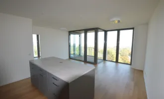 Exklusive 3 Zimmer Wohnung im 10. Stock mit Blick über den Schweizer Garten und die Stadt