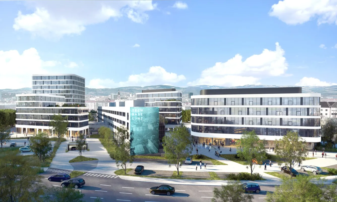 Frei Büroflächen am Campus "TECHBASE LINZ" gesamt (Flächen ab 400m² verfügbar) - Bild 1