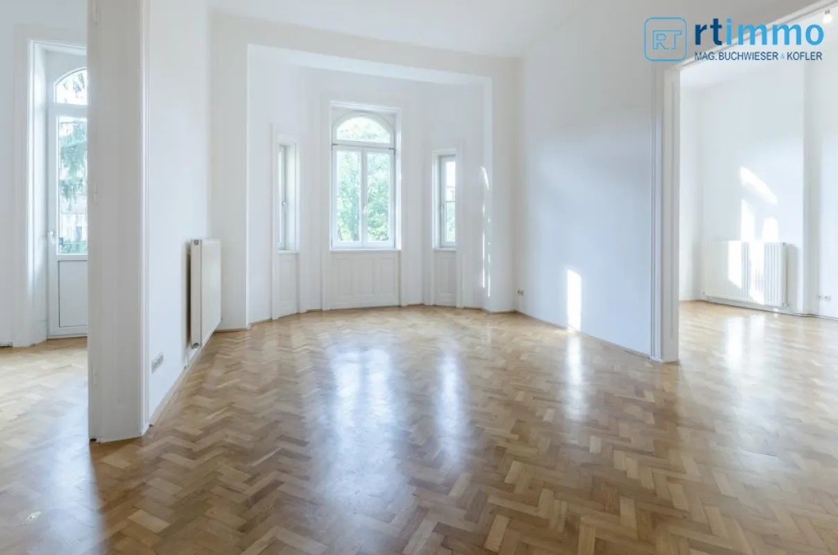SCHÖNE RUHIGE 3 ZIMMERALTBAUWOHNUNG MIT ZWEI BALKONEN UND BLICK INS GRÜNE - Bild 1