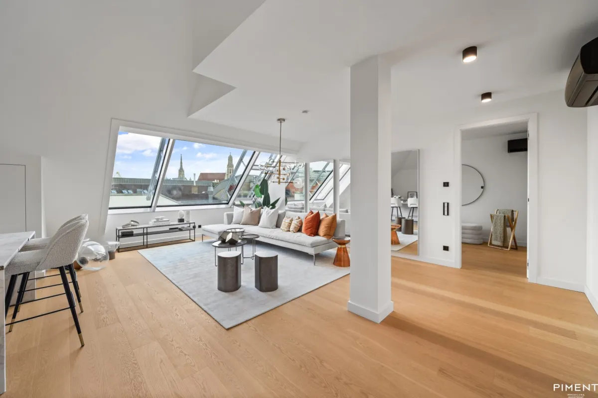 Luxuriöses Penthouse mit Dachterrasse und Blick zum Stephansdom - Bild 1