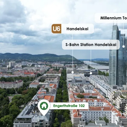 Engerth 102- 5 Minuten zu U6 und S-Bahn HANDELSKAI! Hochwertige Einbauküchen und moderne Architektur - Bild 3