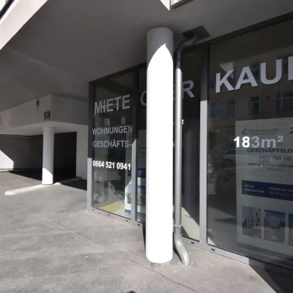 Geschäftslokal im Erdgeschoss mit straßenseitigen Schaufenstern zum sofortigen Bezug - Bestlage auf Hauptstraße unweit der U1! - Bild 2