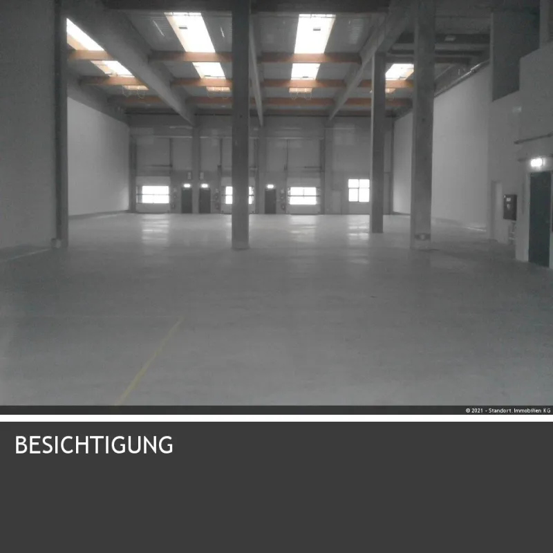858 m² Halle + 351 m² Büro über der Halle - Bild 1