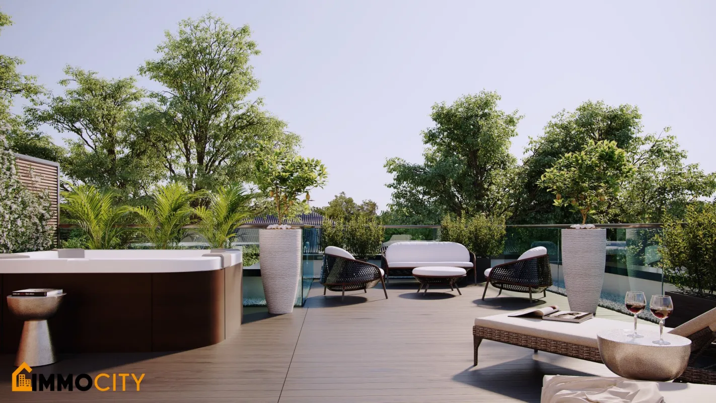 Dachtraum (Top 7), 3 Zimmer, Erstbezug, Erstklassige Ausstattung, Neubau im Grünen + XL Terrasse 74 m²! Das pure Wohnerlebnis im 23. Bezirk! - Bild 1