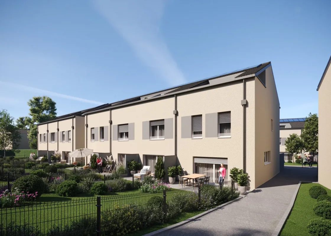 Wohnen am grünen Stadtrand von Linz - Reihenhaussiedlung Agathe-Schwabenau-Weg - Bild 1