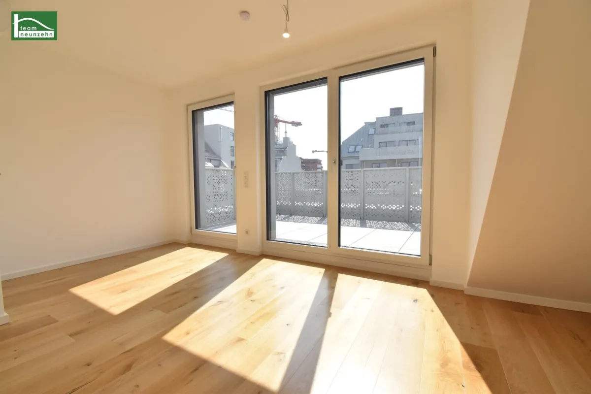 Atemberaubende Vorsorgewohnung (Nettopreis) im DG mit 3.Terrassen und einen fabelhaften Fernblick - sofort vermietbar in U1-Nähe - Bild 1