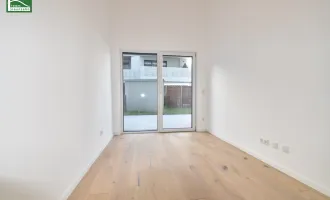 3.Zimmer-Erstbezug in Hofruhelage mit einer atemberaubenden Raumhöhe und Garten - sofort beziehbar in Nähe der U1 (Nettopreis)
