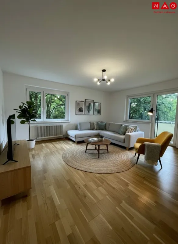 Großzügige 2-Raum Wohnung mit Loggia in einem attraktiven Stadtviertel (Linz/Spallerhof) mit urbanem Charakter und vielseitiger Infrastruktur! - Bild 1