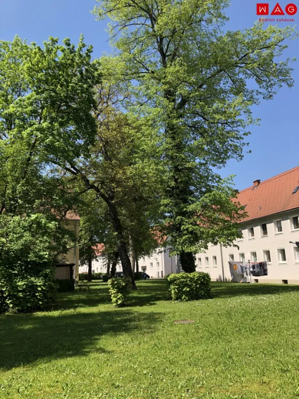 Eine Wohlfühloase im Grünen wartet auf Sie! Umfassend sanierte 2 Zimmer-Wohnung mit außergewöhnlichem Grundriss, praktischem Abstellraum und tollem Badezimmer! Perfekte Infrastruktur vorhanden! - Bild 1