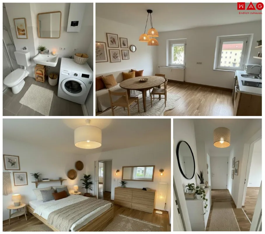 Modernisiert - hochwertig - durchdacht: diese Wohnung überzeugt mit stilvoller Sanierung, ebenerdiger Dusche, modernen Böden und viel Stauraum - perfekt für Paare oder kleine Familien! - Bild 1