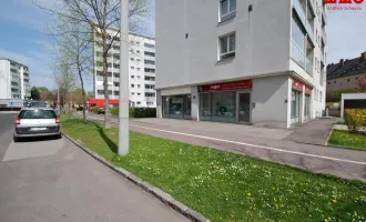Geschäfts-/Büro-/Ordinationsfläche mit XL-Schaufenstern u. mit Umsatzpotential - 1A Preis-/Leistung, direkt neben dem (Vital-)Zentrum Muldenstraße!