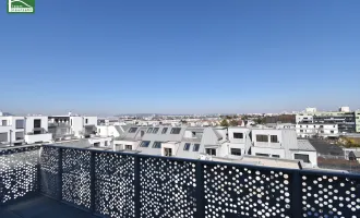 Geräumiger 2.Zimmer-Erstbezug in absoluter Hofruhelage mit Weitblick und riesiger Balkonfläche - sofort beziehbar bei U1