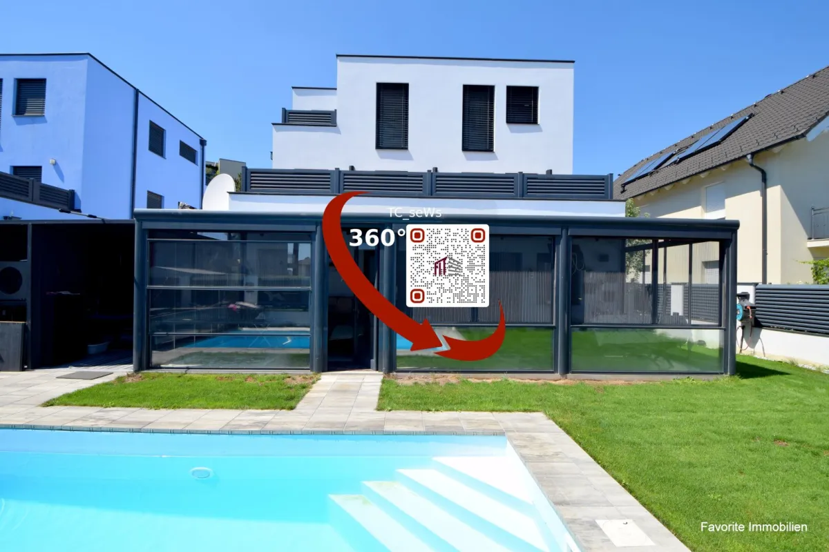 Einfamilienhaus an Stadtgrenze Wien - 5 Zimmer + Wohnkeller, Wintergarten + Pool - Bild 1