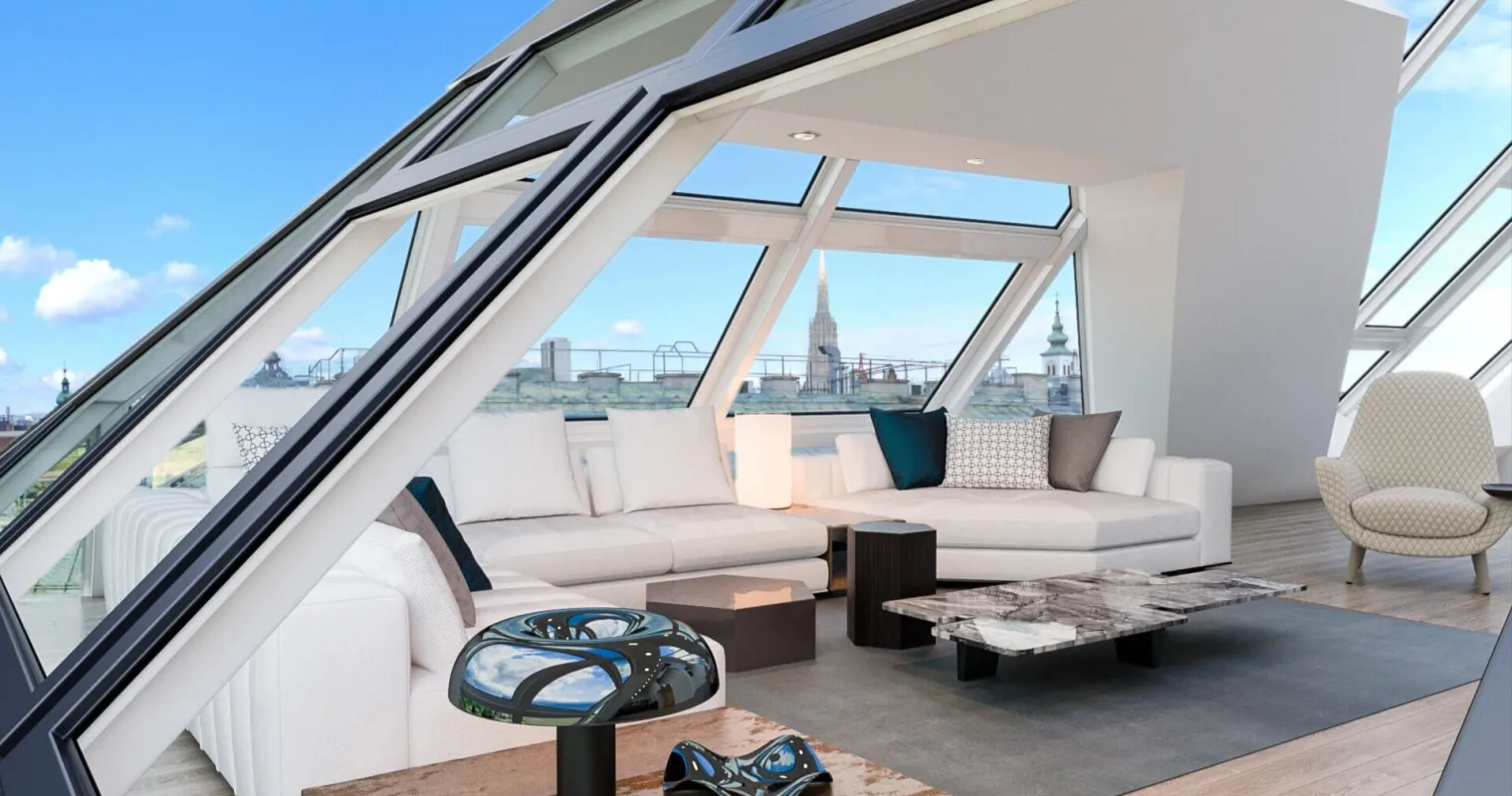 Luxus Penthouse im Zentrum Wiens | eigener Pool, Fitnessstudio & Weinkeller - Bild 1