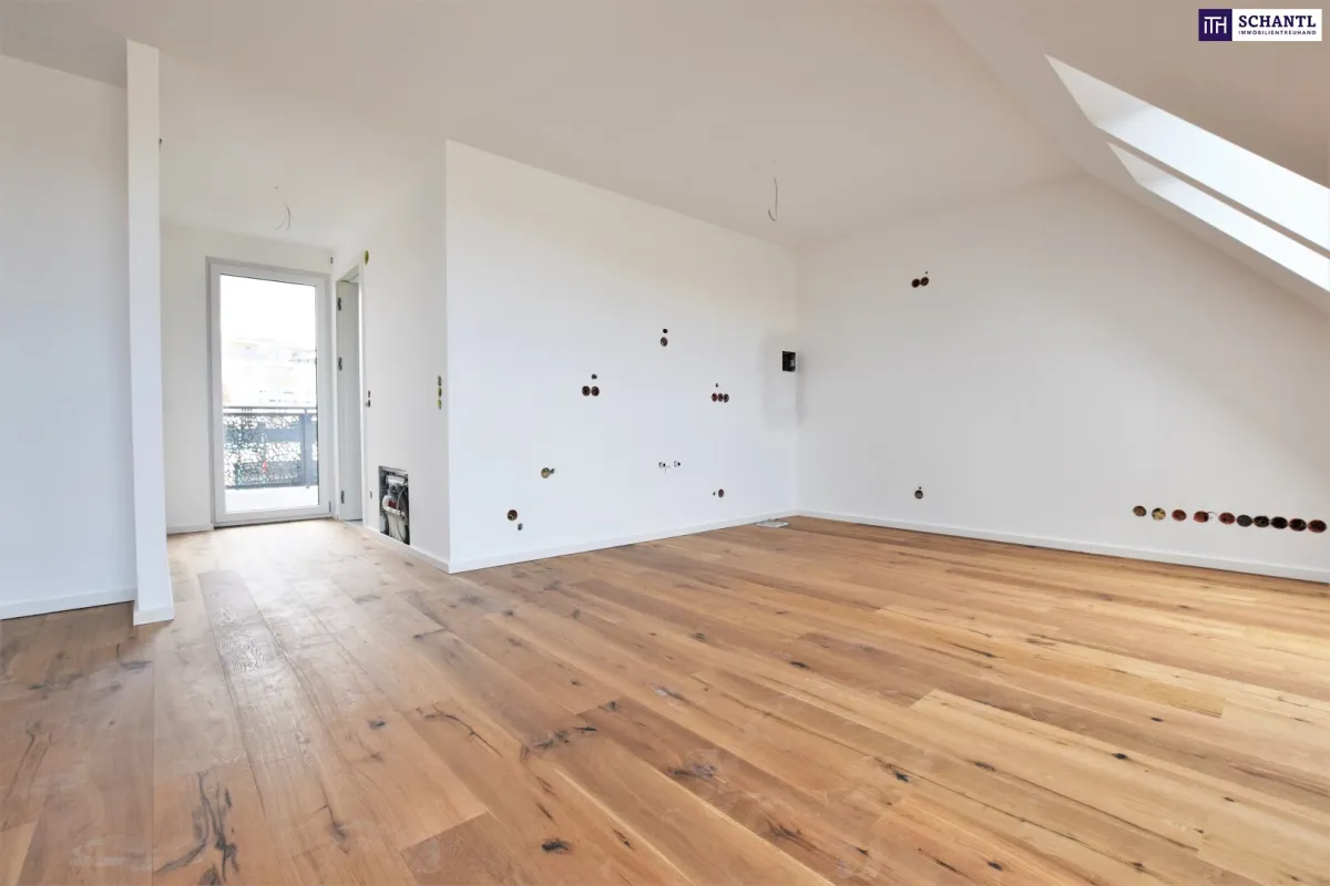 Neuer Preis! Ein Traum im Dach! Blick über Wien + Riesenterrasse + High Quality + Rundum saniertes Altbauhaus! Ab ins stylische Dachgeschoss mit WOW-Effekt! - Bild 1