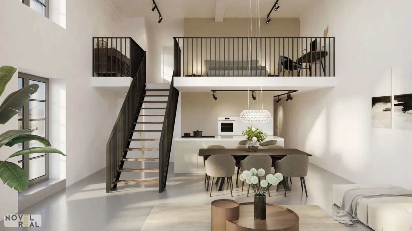 STYLISCHES LOFT MIT 2 SCHLAFZIMMERN - Bild 1