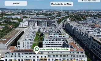 Ruhig und dennoch zentral! Top Anbindung an die U Bahn Kagran. Hochwertige Neubau-Erstbezugswohnungen.