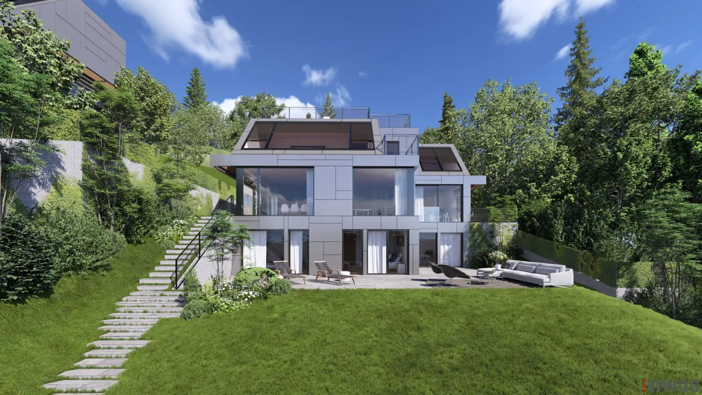 Baubewilligte Villa mit viel Platz in Grünruhelage - Bild 1