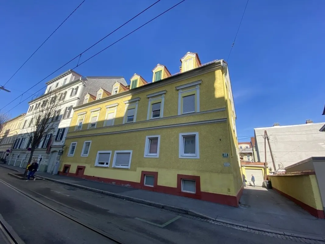 3- geschossiges Altbauzinshaus mit 10 Wohneinheiten und  7 KFZ-Garagenabstellplätze in beliebter Lage in Eggenberg  nahe der FH Joanneum - Rendite rd. 4,3 % - Bild 1
