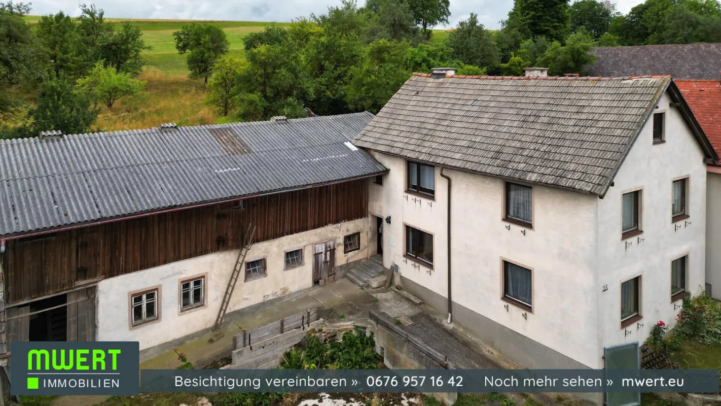 Vierkanthof mit Stallgebäude Wachau Nähe - Bild 1