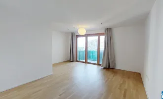 Sonnwendviertel: 1-Zimmer-Wohnung mit Balkon im 5. OG – Fitnessraum, Co-Working & Rooftop-Terrasse inklusive!