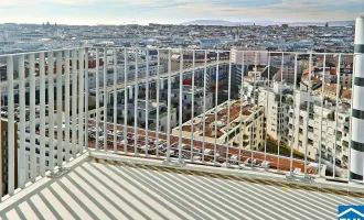 Sonnwendviertel: 2-Zimmer-Wohnung mit Balkon im 14. OG – Fitnessraum, Co-Working & Rooftop-Terrasse inklusive!