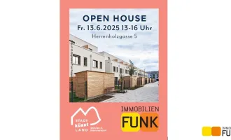 Gemma Reihenhäuser schau'n. Open House am Fr, 13.6.25, 13-16 Uhr, Herrenholzgasse 5.