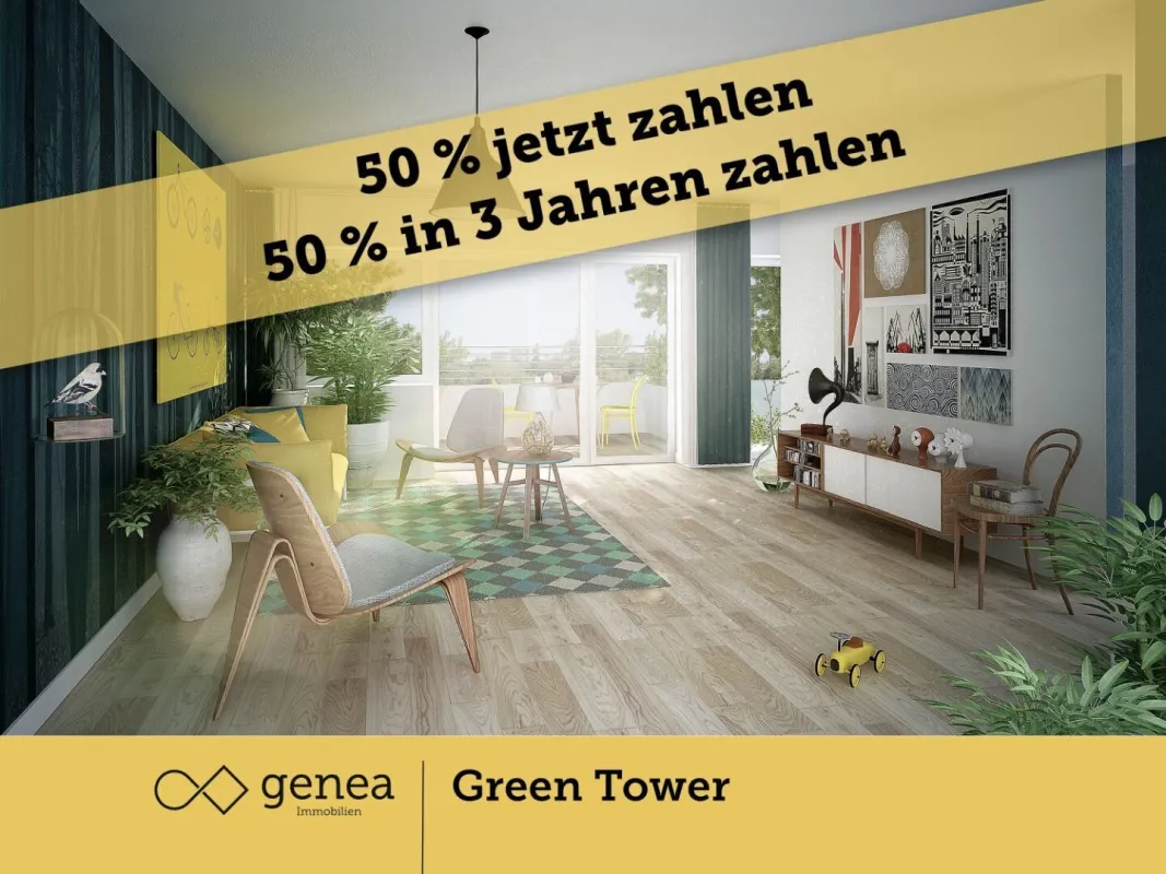 AKTION 50/50 | Smart & Green Innovatives Wohnen | Green Tower | Provisionsfrei - Bild 1