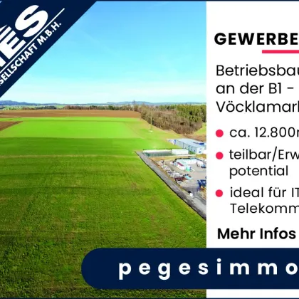 GEWERBEGRUND: BETRIEBSBAUGEBIET AN DER B1 - VÖCKLAMARKT - Bild 2