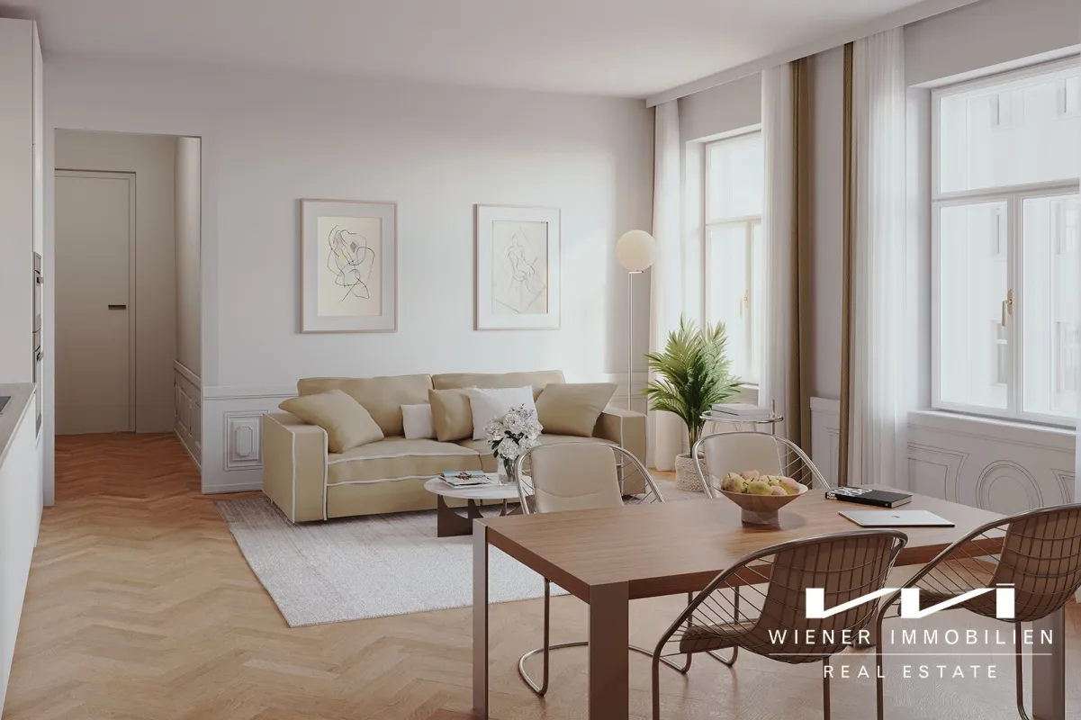 2 Zimmerwohnung mit Balkon und Loggia - Erstbezug in der Graf-Starhemberg-Gasse - Bild 1
