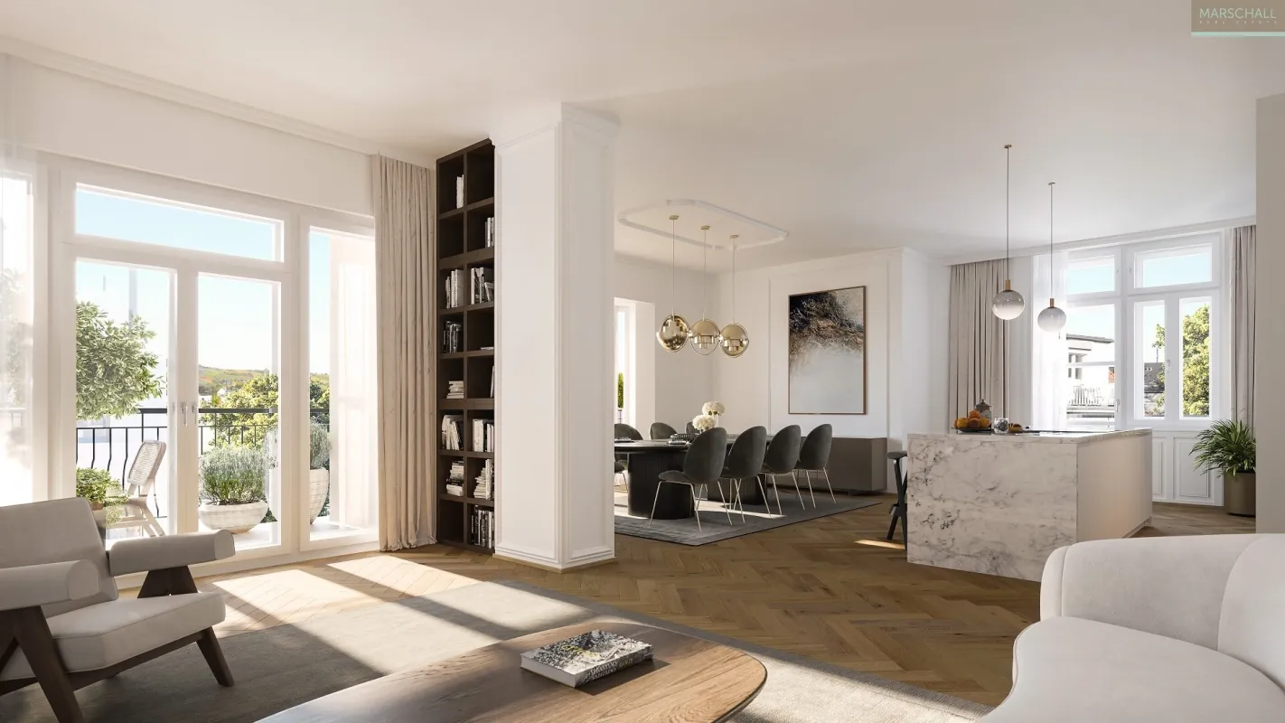 Exklusive Etagenwohnung mit Terrassen in Toplage Döblings - Bild 1