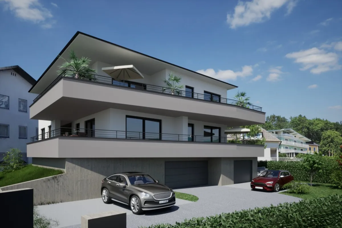 Modernes Traumapartment am Wörthersee: Erstbezug, Terrasse und Seeblick - Bild 1