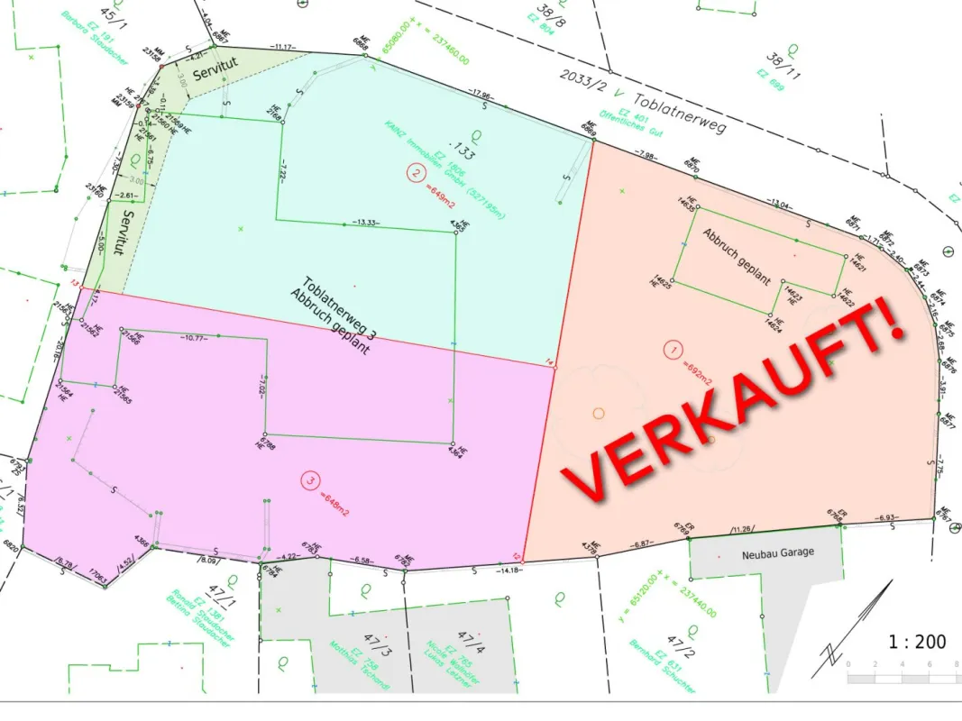 3 aufgeschlossene Bauplätze in zentrumsnaher Aussichtslage von Inzing - Bild 1