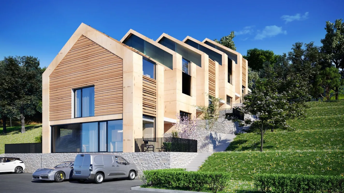 Sonniges Baugrundstück für Reihenhäuser mit wundervollem Weitblick nahe des Grazer Stadtrands am Kaiserbergs in Lannach - Bild 1