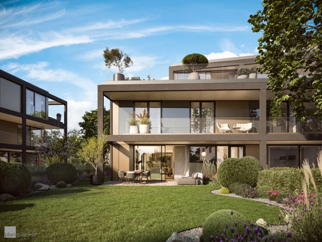 Neubau, Maxglan-Riedenburg: Außergewöhnliche Gartenwohnung am Ganshofbach - Bild 1