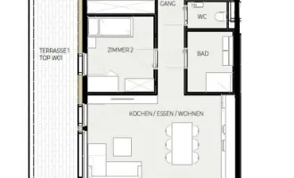 Provisionsfrei: 3-Zimmerwohnung (Top W01) - Jenbach SONNJOCH
