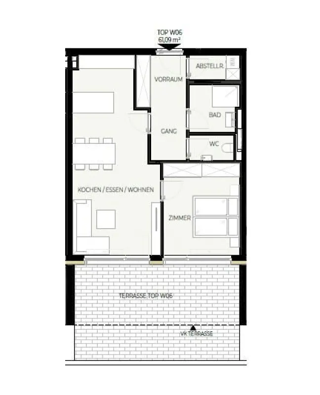 Provisionsfrei: 2-Zimmerwohnung (Top W06) - Jenbach SONNJOCH - Bild 1