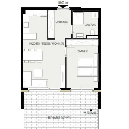 Provisionsfrei: 2-Zimmerwohnung (Top W11) - Jenbach SONNJOCH - Bild 3