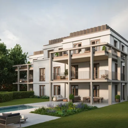 BAUSTART ERFOLGT - Exklusive Erstbezugs-Wohnung mit traumhaftem Garten & Pool direkt an der Salzach in der Josefiau! - Bild 3