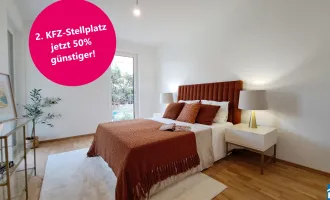 2. KFZ-Stellplatz – jetzt 50 % günstiger!