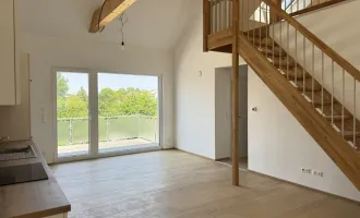 Exklusive energieeffiziente Maisonettewohnung mit beeindruckender Galerie und großer Terrasse - Erstbezug