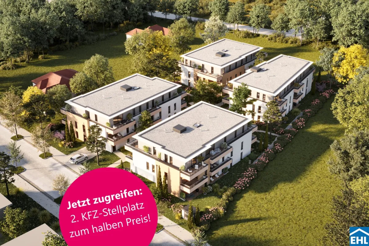 Erwerben Sie den zweiten KFZ-Stellplatz mit einem Preisnachlass von 50 %. - Bild 1