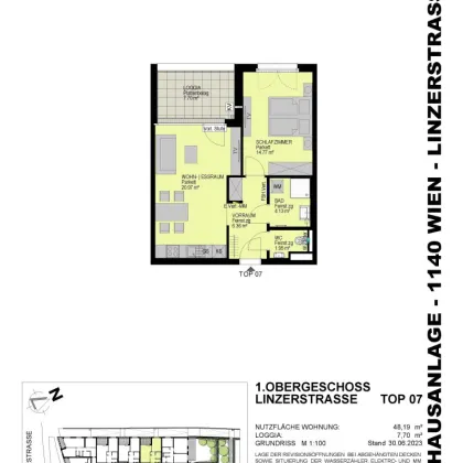 Helle 2 Zimmerwohnung im 14. Bezirk - Top 07 - Bild 2