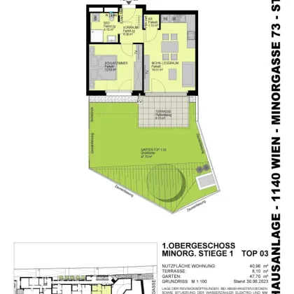 Gemütliche 2-Zimmer-Wohnung mit Garten - Top 1.03 - Bild 2
