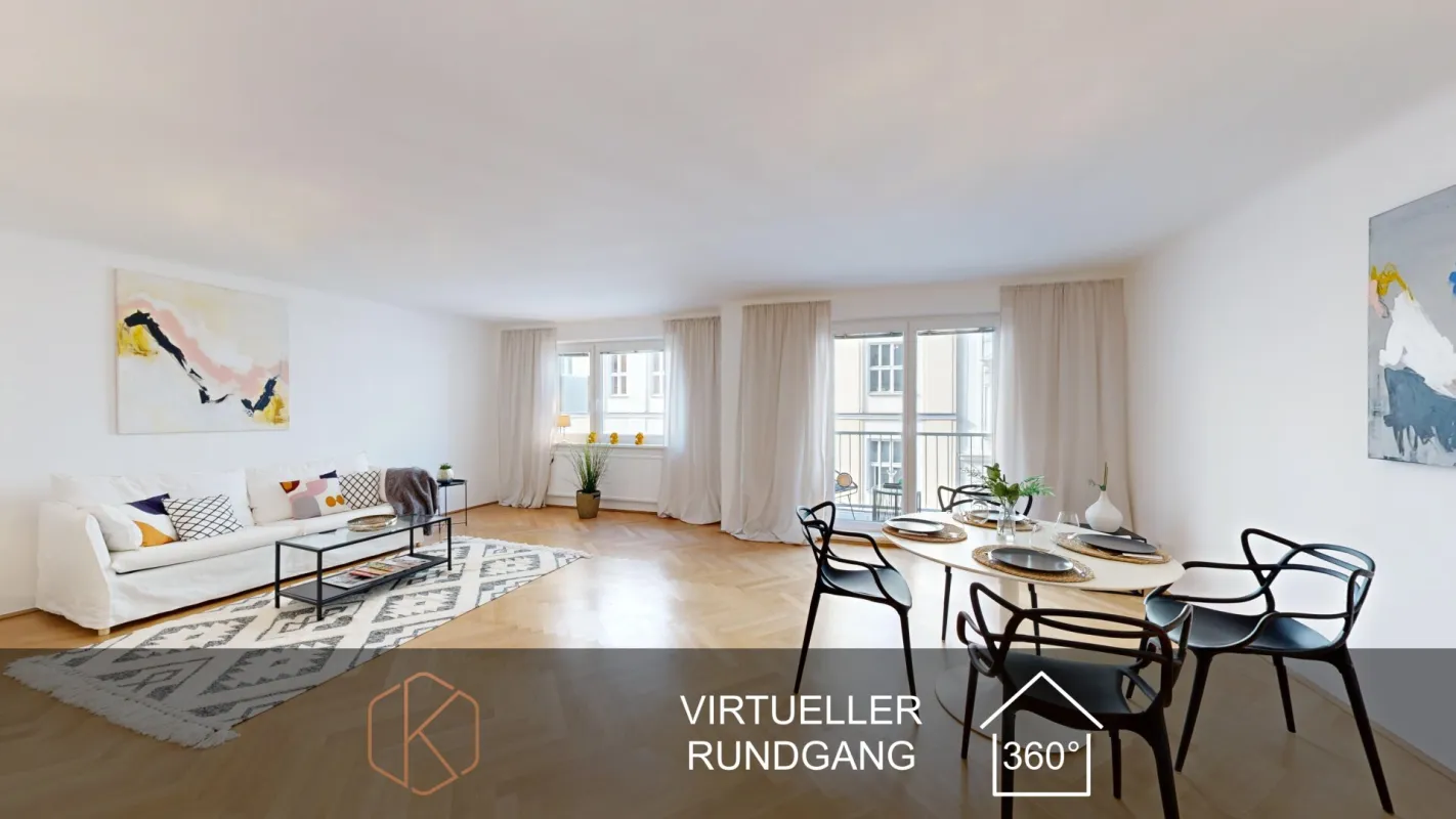 Wohntraum im 4. Bezirk | hoher Wohnkomfort | 4 Zimmer | 2 Bäder | Nähe WKO und Palais Schönburg - Bild 1