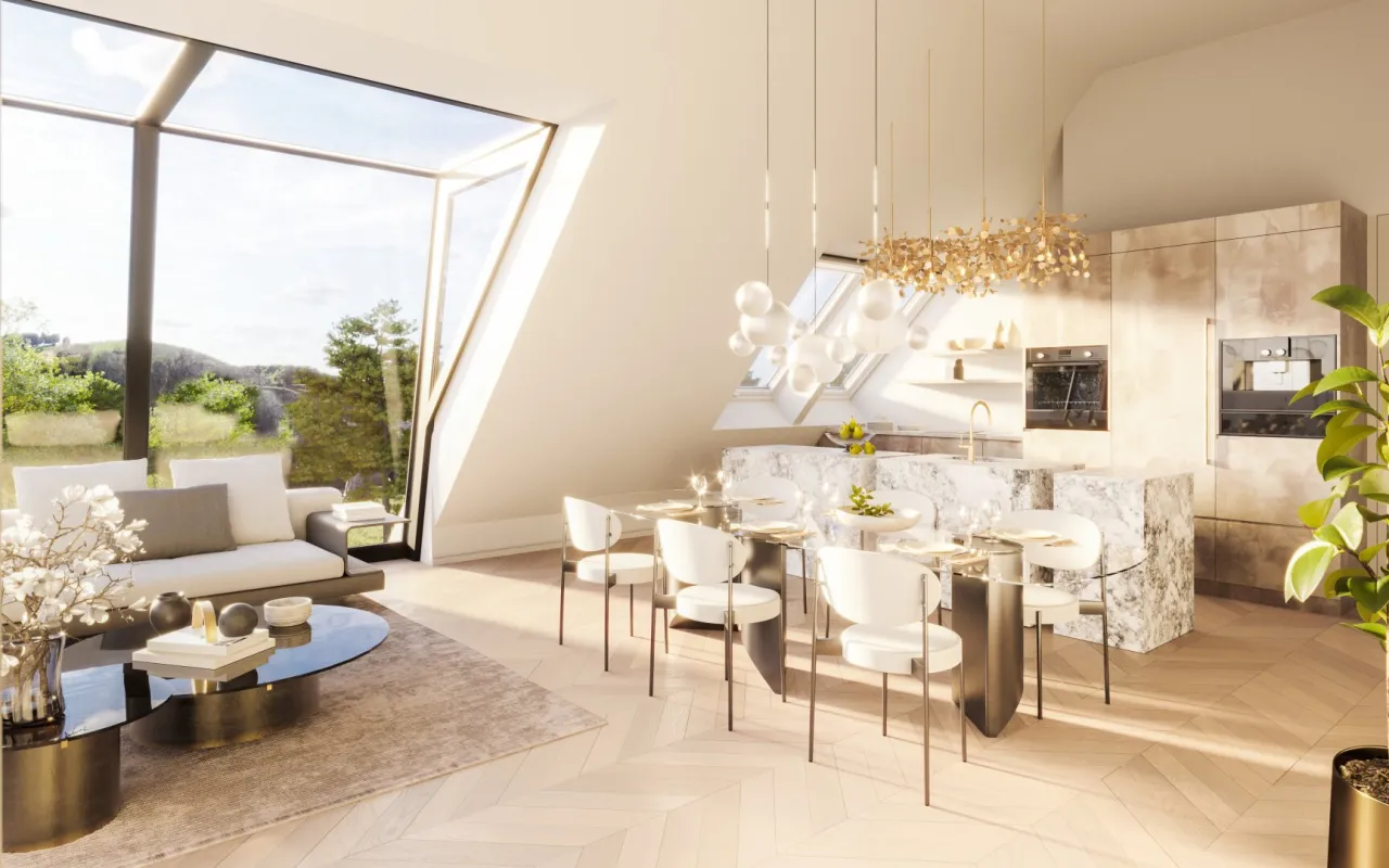 Panorama Penthouse mit Terrasse - pure Exklusivität mit Blick über die Stadt Wien! - Bild 1