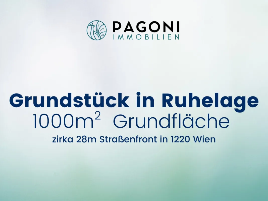 Tolles Grundstück in Ruhelage mit über 28m Straßenfront | Verwirklichen Sie Ihren Traum auf 1.000 m² Eigengrund in Wien - Bild 1
