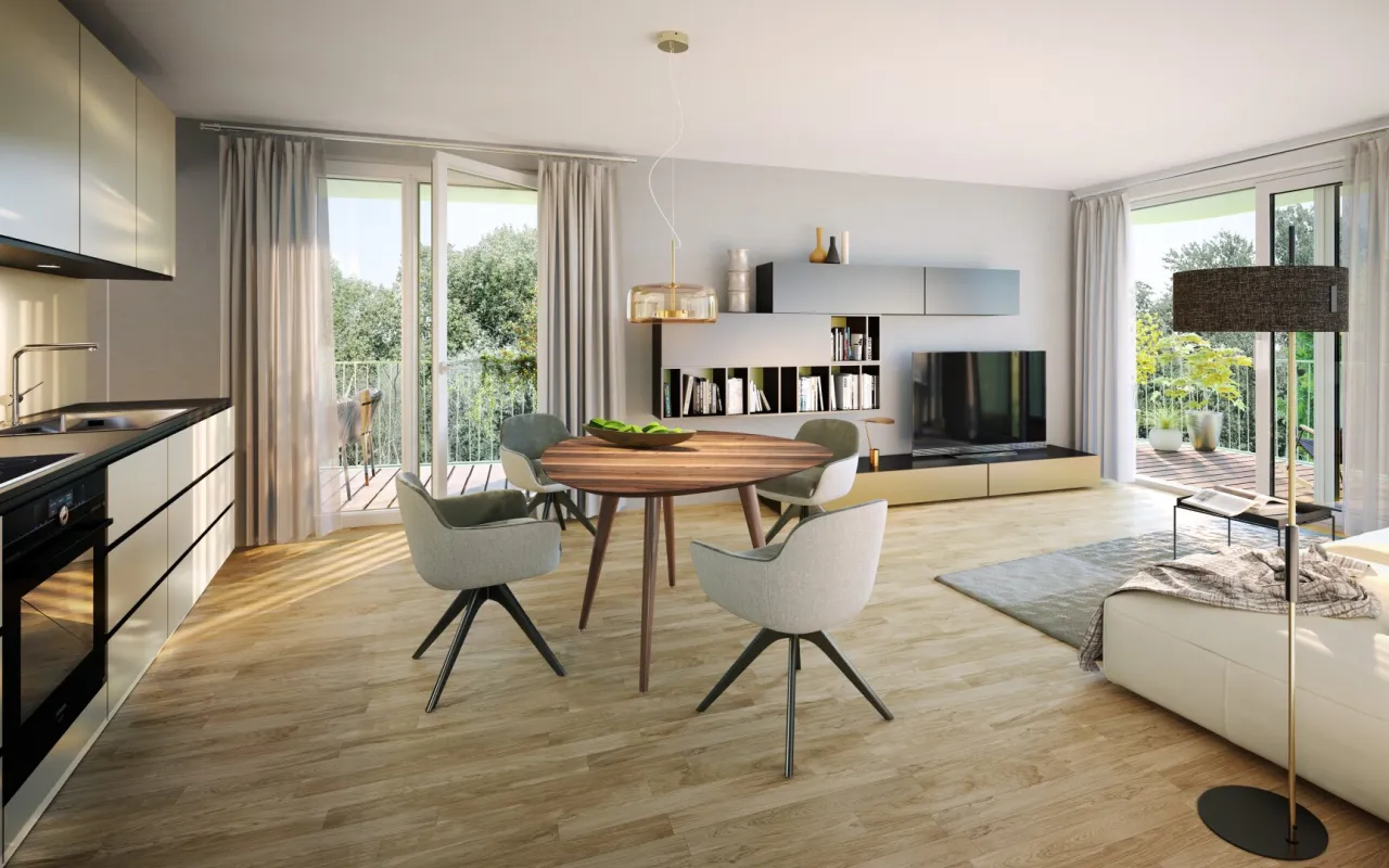 Großartige Terrassenwohnung mit Grünblick! - Bild 1