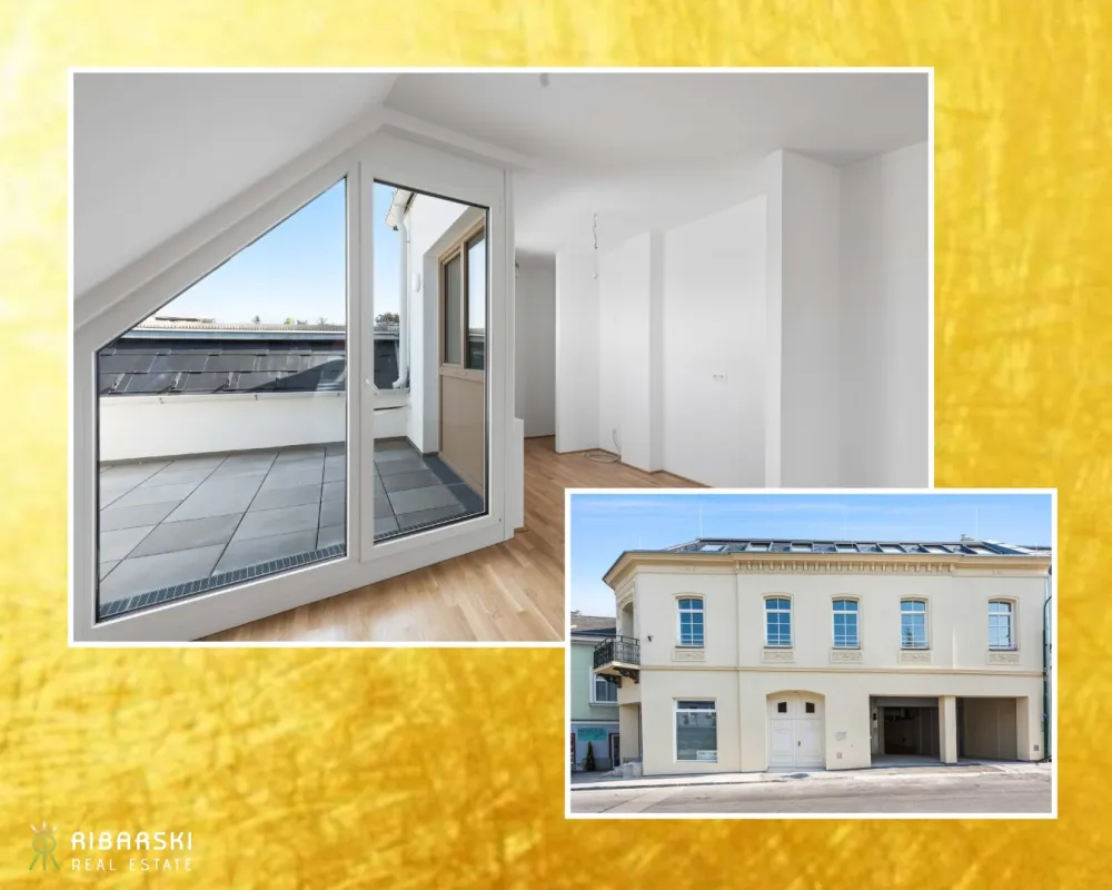 Wohnen in Verbundenheit - Charakterwohnung mit uneinsehbarer Dachterrasse - provisonsfrei, inkl. 2 TG Plätze - Bild 1
